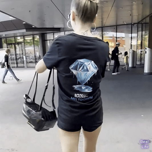 Real life video of the Iconic Meltdown Shirt.