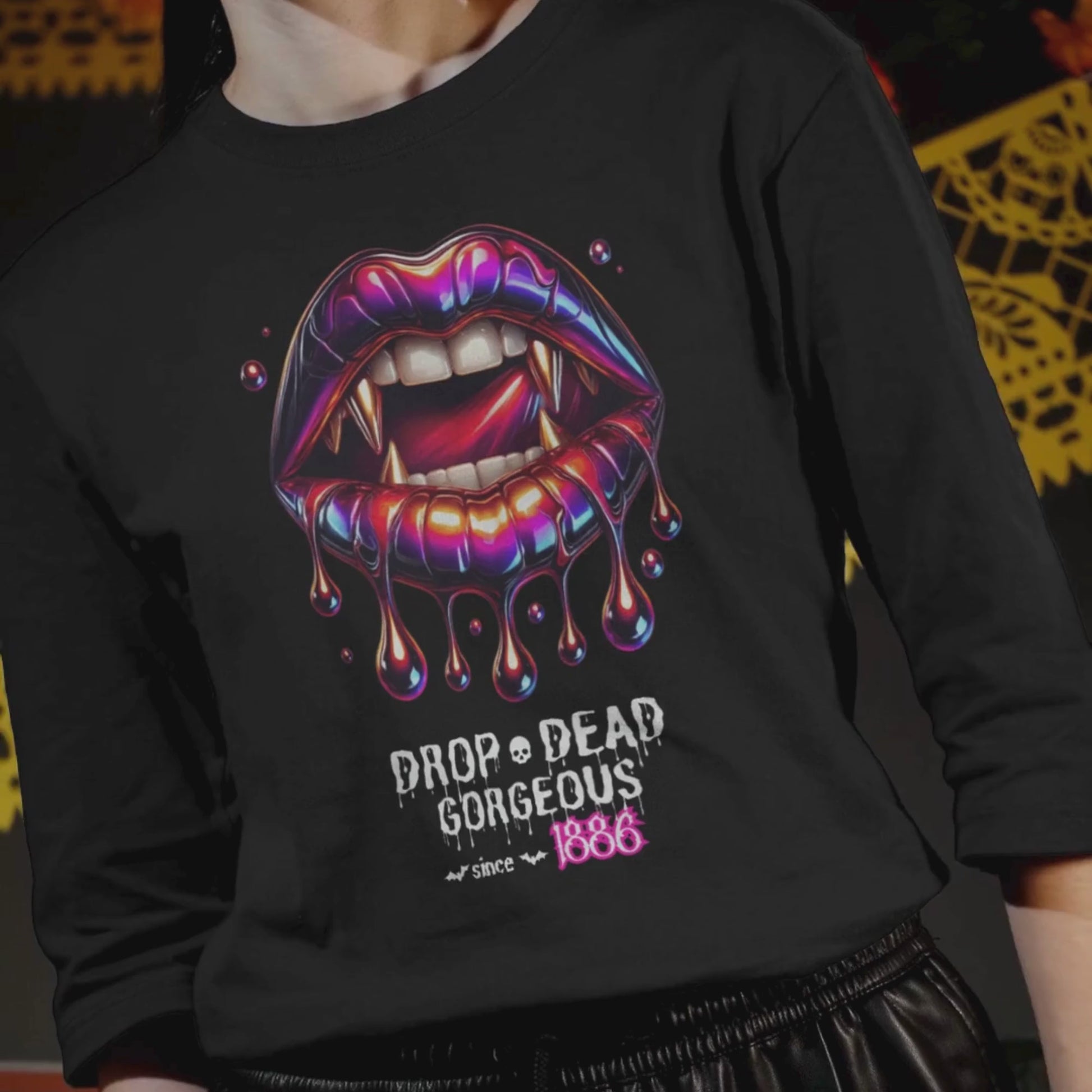 Drop-dead gorgeous sweatshirt video. 